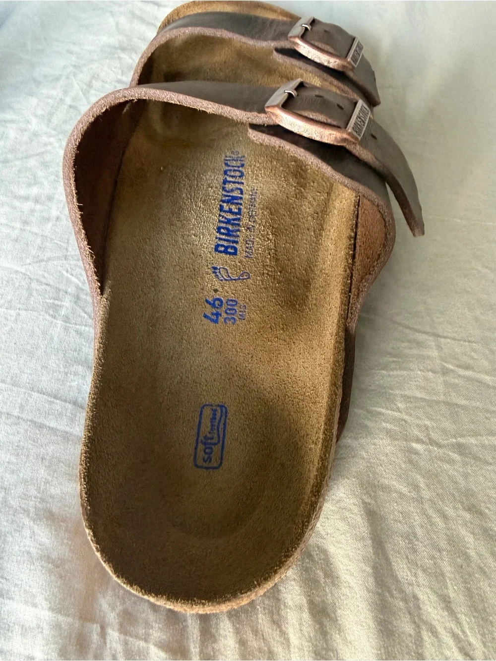 Birkenstock Brown Double-Buckle Leather Men’s Sandal